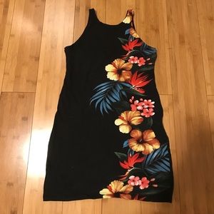 Hawaiian print mini dress